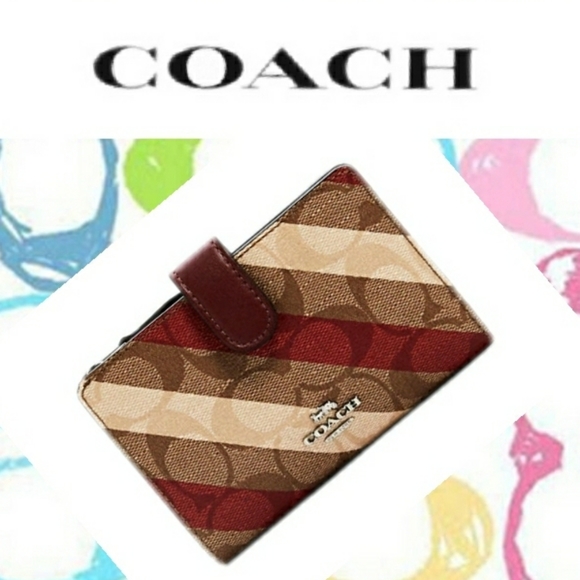 HP🏆NWT Coach Medium Corner Zip Wallet - Picture 1 of 3